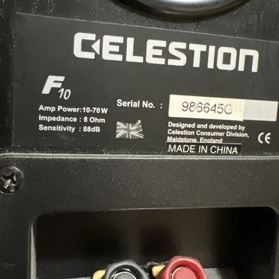 Celestion F10 Bookshelf Speakers Home Theater Specials Free