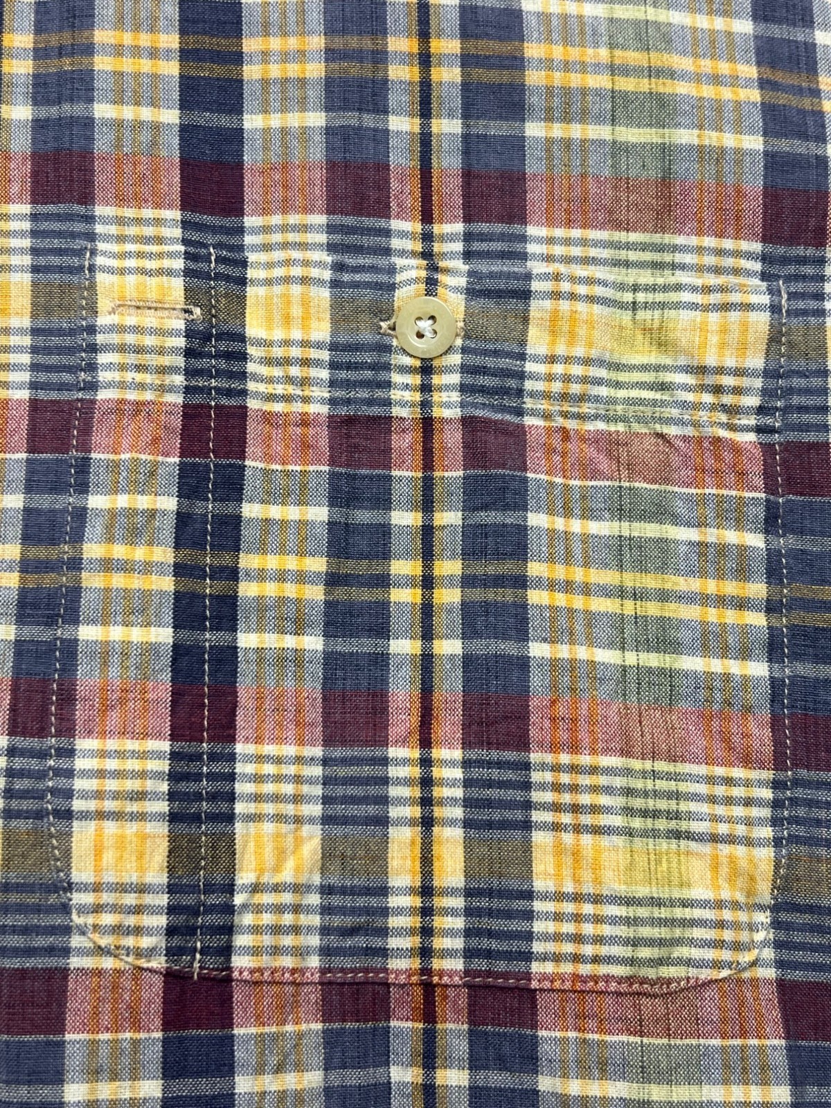 Pendleton Plaid Oceanside Button Down Shirt Yello… - image 3