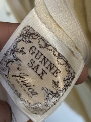 Gunne Sax Prairie Wedding Dress Size 11 - Picture 12 of 15