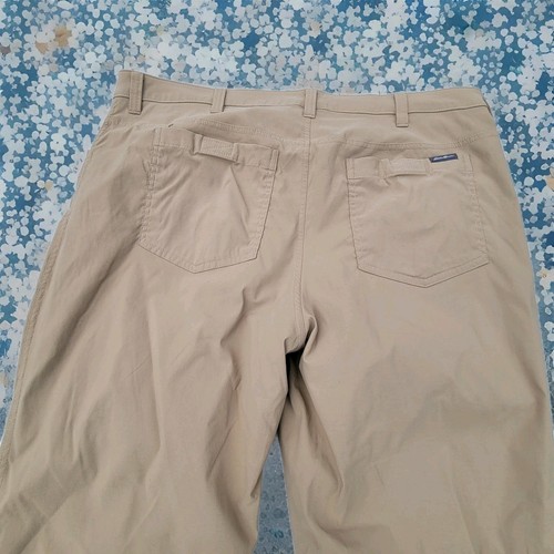 Eddie Bauer Men's Fleece Lined Tech Pants Tan khaki Size 40x32 Stretch hiking - Picture 8 of 20