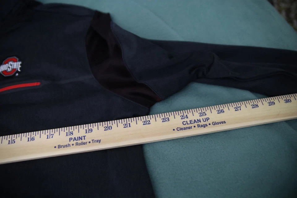 Camisa Ohio State Buckeyes Para Hombres Grande Nike Dri Fit Manga Larga 1/4 Cremallera Suéter Foto 4 de 4