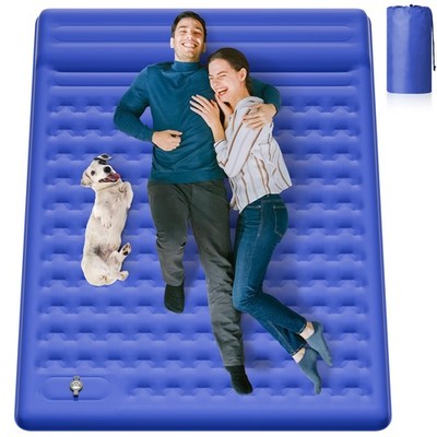 Campingbett Schlaf Rollmatte Matratzenauflage Double Air Double, blau 