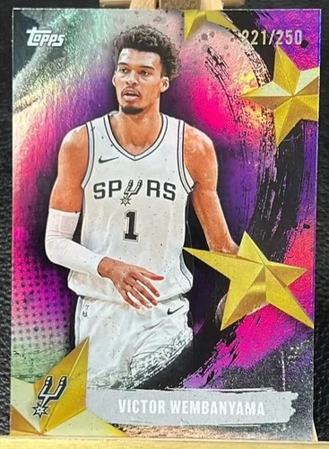 2025-26 Topps Flagship Victor Wembanyama Stars Of NBA Pink /250