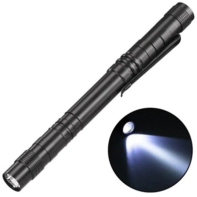 LED Stablampe Inspektionslampe Werkstatt Taschenlampe AAA Aluminium schlank IP44