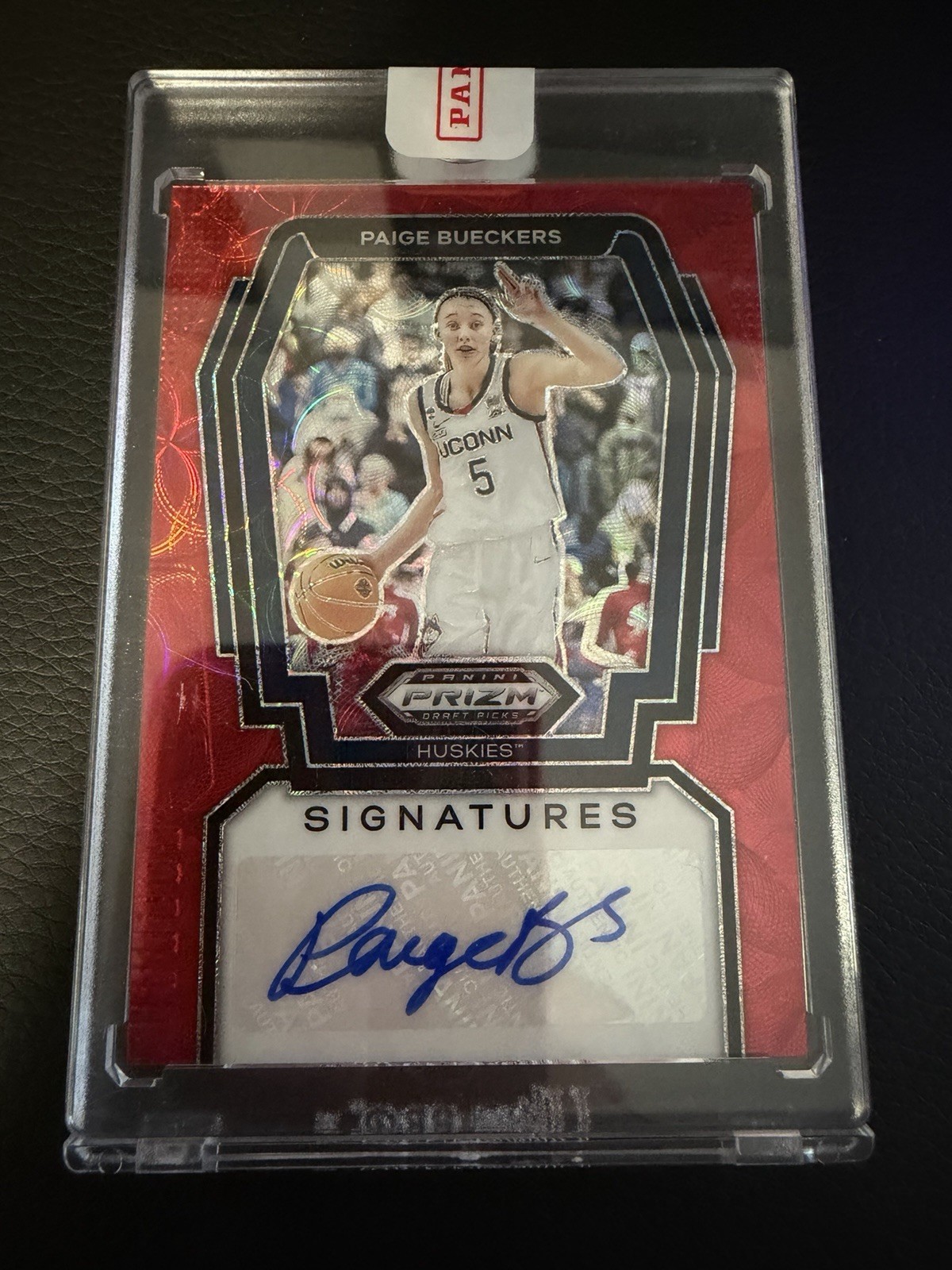 2025 Prizm Draft Picks Paige Bueckers  Red  Scope AUTO 22/88