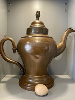 Kanne Kaffee Wasser Kupfer