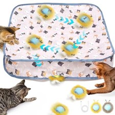 Interactive Cat Toy Ball, Automatic Moving Cat Ball in Pouch,Interactive Cat ...