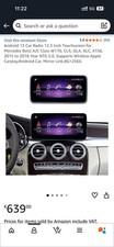 12.3in Android13 8+256G Screen Display Mercedes Benz CLA GLA A W176 W117 CarPlay