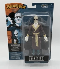 Noble Collection Universal Monsters Invisible Man Bendyfigs Bendable Figure