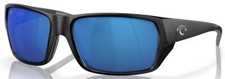 Costa Del Mar 06S9113 911308 Tailfin Sunglasses Matte Black Blue Mirror 580P 57m