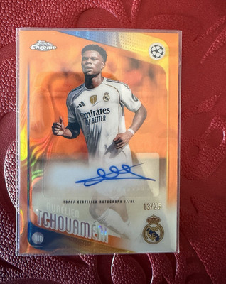 Topps Chrome UEFA Club Competitions 2025/26 Real Madrid 5 Karten Lot Autograph