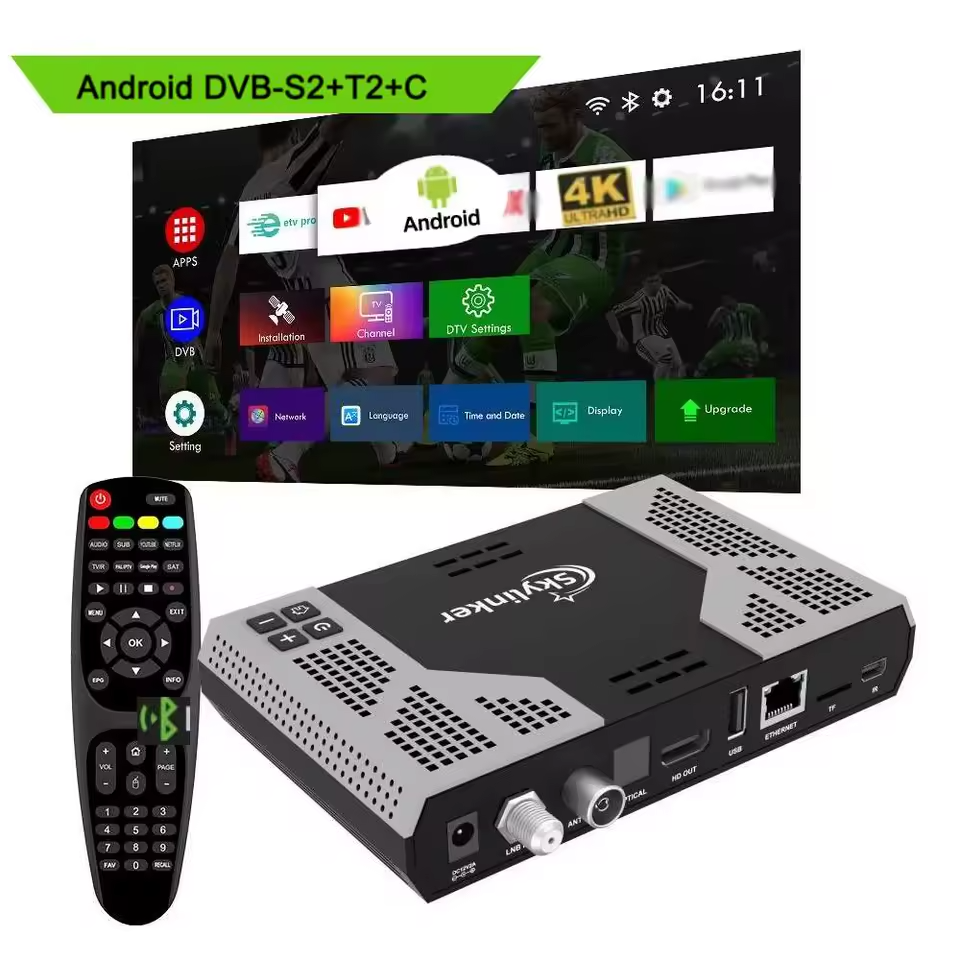 SkyLinker Z8 Plus Android 11 2GB/16GB Hybrid Tv Box + Satellite