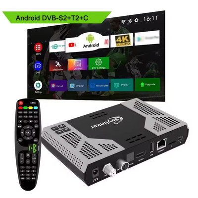 SkyLinker Z8 Plus Android 11 2GB/16GB Hybrid Tv Box + Satellite Receiver Box DVB