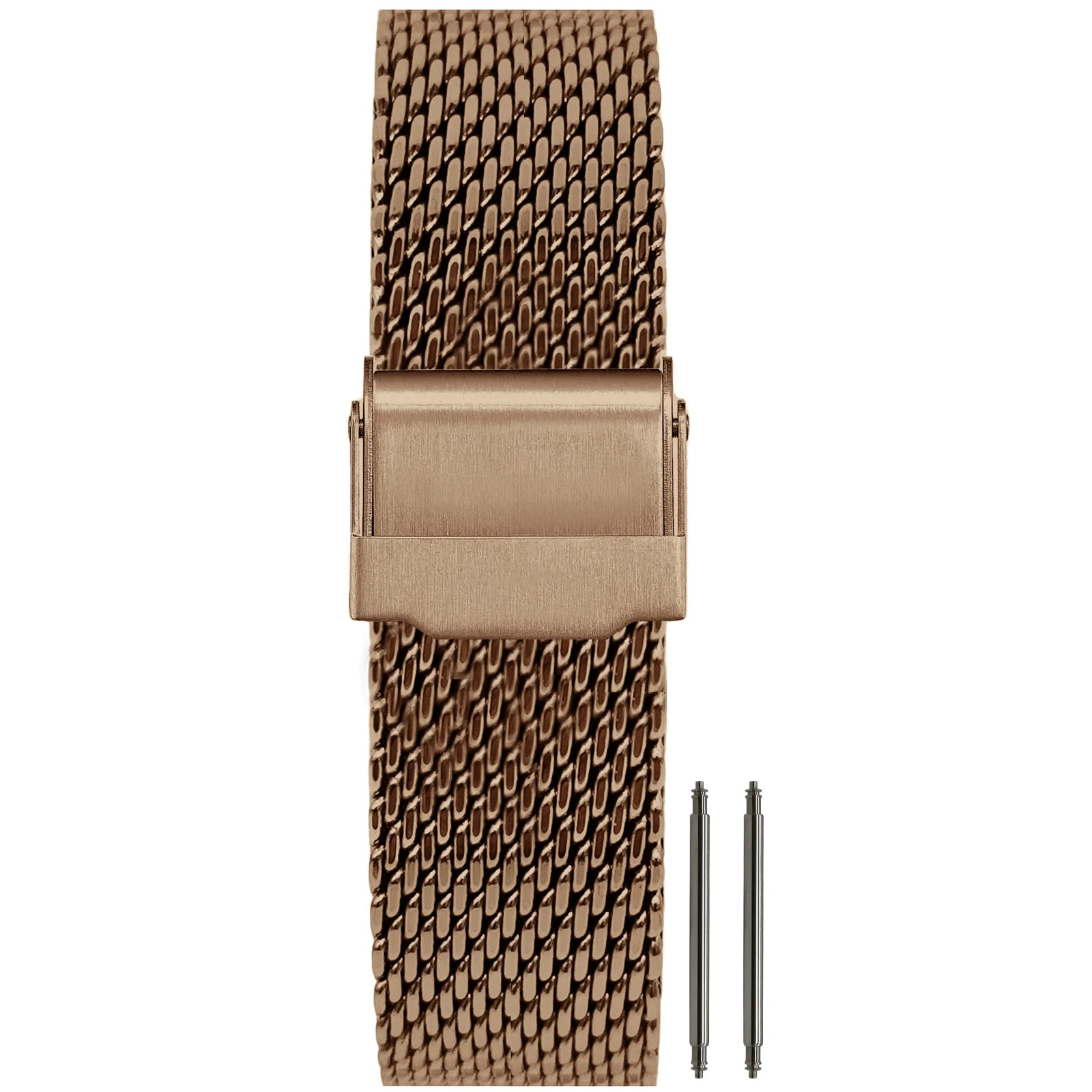 Bracelet montre homme maille milanaise bronze BiG Mesh 22mm universel