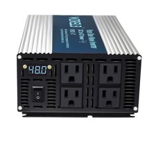 1800W Pure Sine Wave Inverter DC 12V 24V 36V 48V to AC 120V 3600W Peak