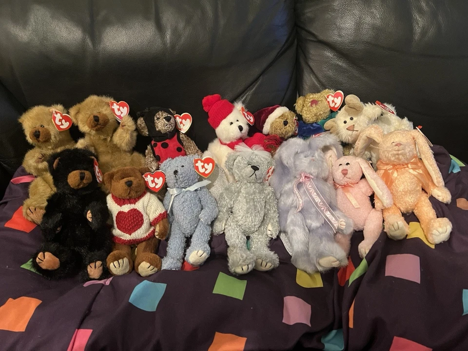 TY The Attic Treasures 1993 Colección Lote de OSOS Peluche con Etiquetas Nuevo de Lote Antiguo Foto 2 de 2