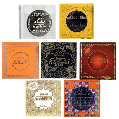 X3 Nabeel Bakhoor 40g, Oud Weihrauch UK, Arabisches Bakhoor für Zuhause, Luxus 3 Stück