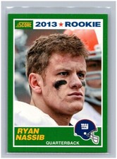 2013 Panini Score Ryan Nassib RC #420 Rookie Card NFL New York Giants Football. rookie card picture