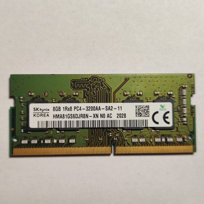 8GB 1Rx8 PC4-3200AA-SA2 SK Hynix HMA81GS6DJR8N-XN N0 AC Notebook RAM