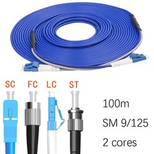 10M 9/125 SM Duplex Armored Fiber Cable FC/SC/LC/ST UPC/APC Fiber Patch Cord