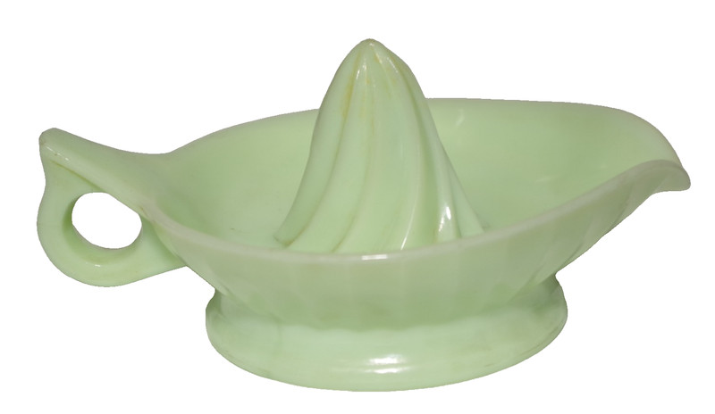 108 Vintage McKee Depression Glass Pale Green Custard Juicer Reamer