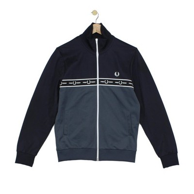 Fred Perry Trainingsjacke Herren Größe S Blau Made In Portugal 80er Freizeit Retro