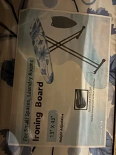 Ironing Board Space Saver Compact 13x43 Inch Heavy Duty Padded Stable