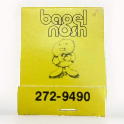 BAGEL NOSH / PLAZA DEL PRADO-GLENVIEW-IL UNSTRUCK MATCHBOOK RARE Vtg