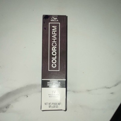 Wella Color Charm Permanent Cream Hair Dye Violet Black 1V 57g Unisex