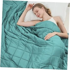 BETU - Manta con peso para adultos, 48 x 72 pulg.-15 lb Verde azulado