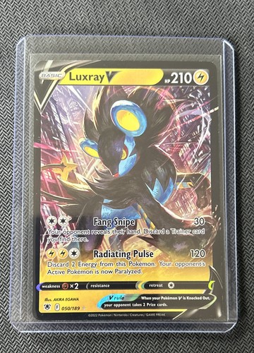 Luxray V 050/189 Swsh10: Astral Radiance Holo Pokemon Black Star