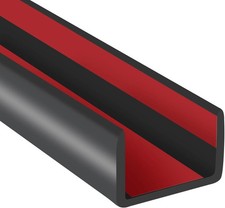 Rubber Edge Trim 3/4 Self-Adhesive U Channel EPDM Flexible 20Ft Black