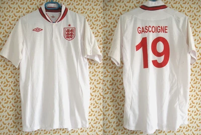 Maillot Angleterre Gascoigne #19 England 2012 Jersey Umbro Football - 40 / M - Photo 1/4