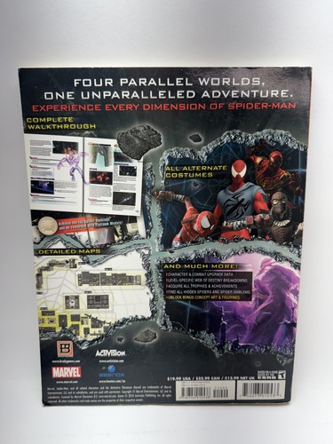 Spider-Man Shattered Dimensions Strategy Guide BradyGames Softcover Marvel Book - Picture 2 of 5