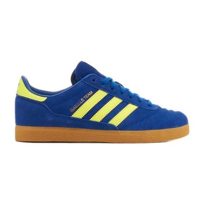 adidas Gazelle Team Sneaker Herren Leder Retro Blau Gelb NEU OVP