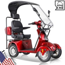 800W Heavy Duty 4 Wheels Mobility Scooters for Seniors  Adults 500lbs Capacity