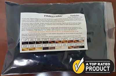 FINALLY HAIR  BUILDING FIBER REFILL LARGE 57G LOSS CONCEALER FIBERS KERATIN USA