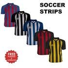 Soccer strip united range mens womens boys girls striped futsal