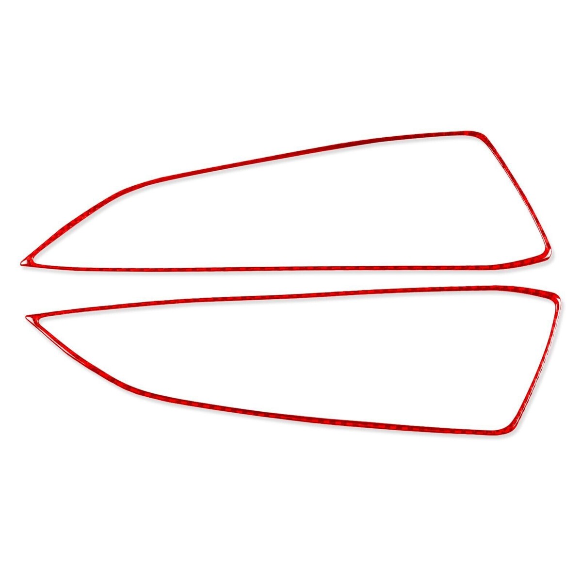 Red Carbon Fiber Interior Door Panel Frame Trim For Lexus NX 250