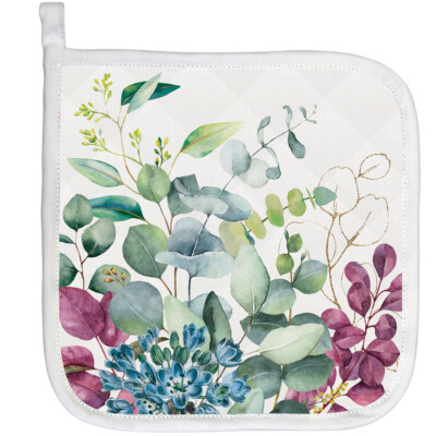 Michel Design Works Cotton Kitchen Potholder Eucalyptus & MInt