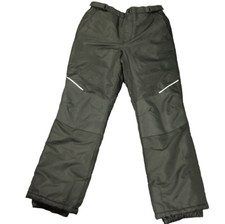 Swiss Tech Snow Pant Adjustable-Waist Reinforced-Knee Black Unisex Kids XXL 18