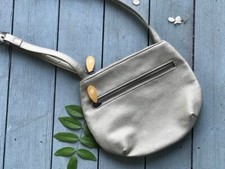 Small Crossbody Bag | Vegan Crossbody Purse In Red, Blue, Gold & Gray