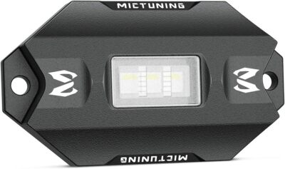 Mictuning 1pc C1 RGBW LED Rock Lights,Replacement Light Pod Additional Led Light