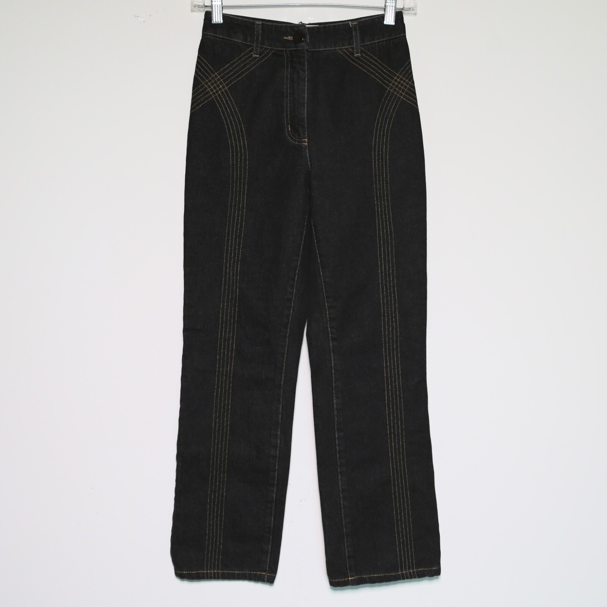 PALOMA WOOL - Faded Black Cotton GP Straight Leg Mid-Rise Jeans 