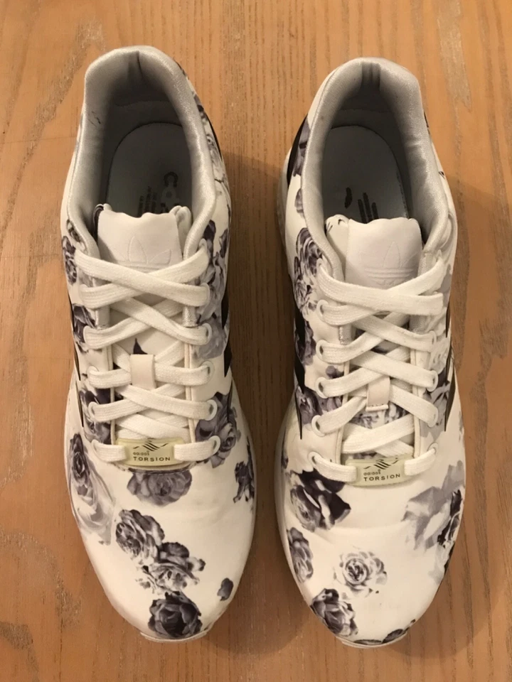 Adidas Womens ZX Flux Rose Black/White Size 9 - Image 4 of 4