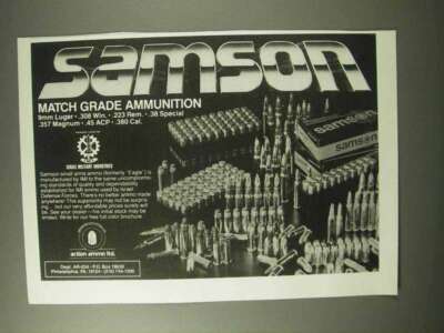 1984 Samson Match Grade Ammunition Ad