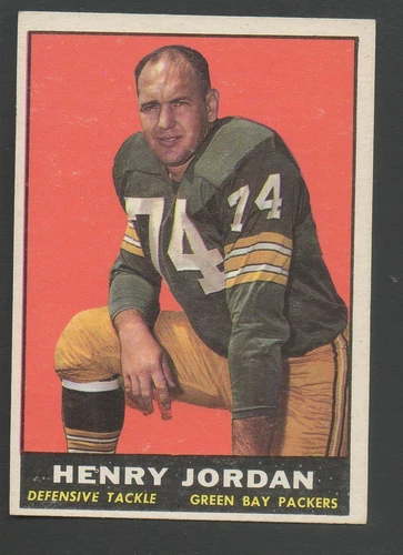 1961 Topps Football Card #45 Henry Jordan-Green Bay Packers Near Mint Card