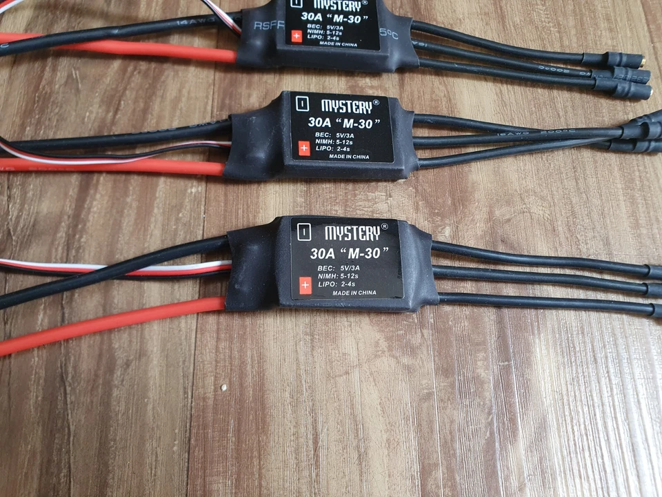 5 X Mystery 30A M-30 Unused brushless speed controllers 2-4s capable need solder - Image 2 of 3