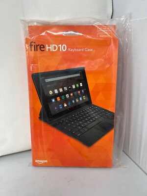 [NEW] AMAZON FIRE HD 10 (5TH GENERATION) 10.1'' INCH BLACK KEYBOARD FOLIO CASE