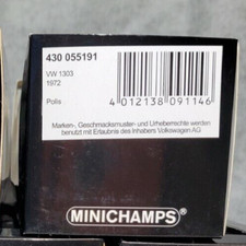 MINICHAMPS Limited Edition VW 1303 POLIS 1972 New in Box
